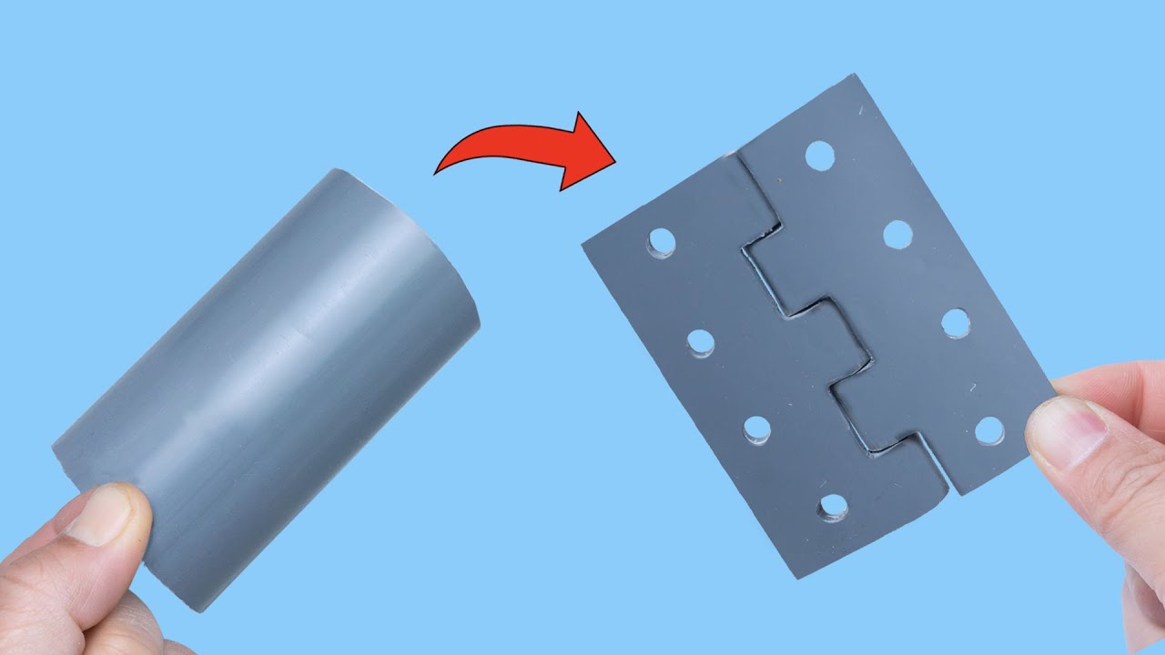 Don’t throw away your PVC pipe!  Let's Make Hinge Hinge - Plumbing Tips and Tricks
