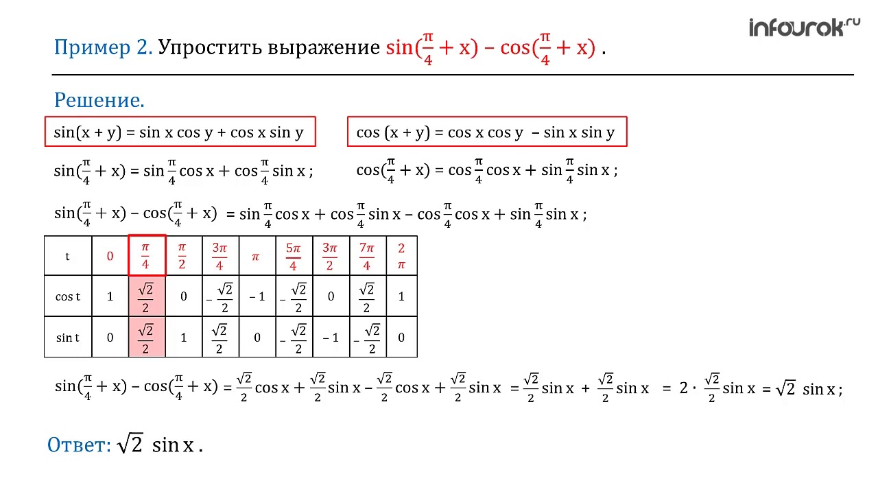 Вычислить sinx 0