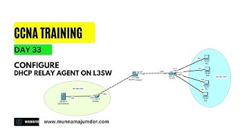Configure DHCP Relay Agent on Cisco L3SW | CCNA Course DAY 33 | CCNA 200-301