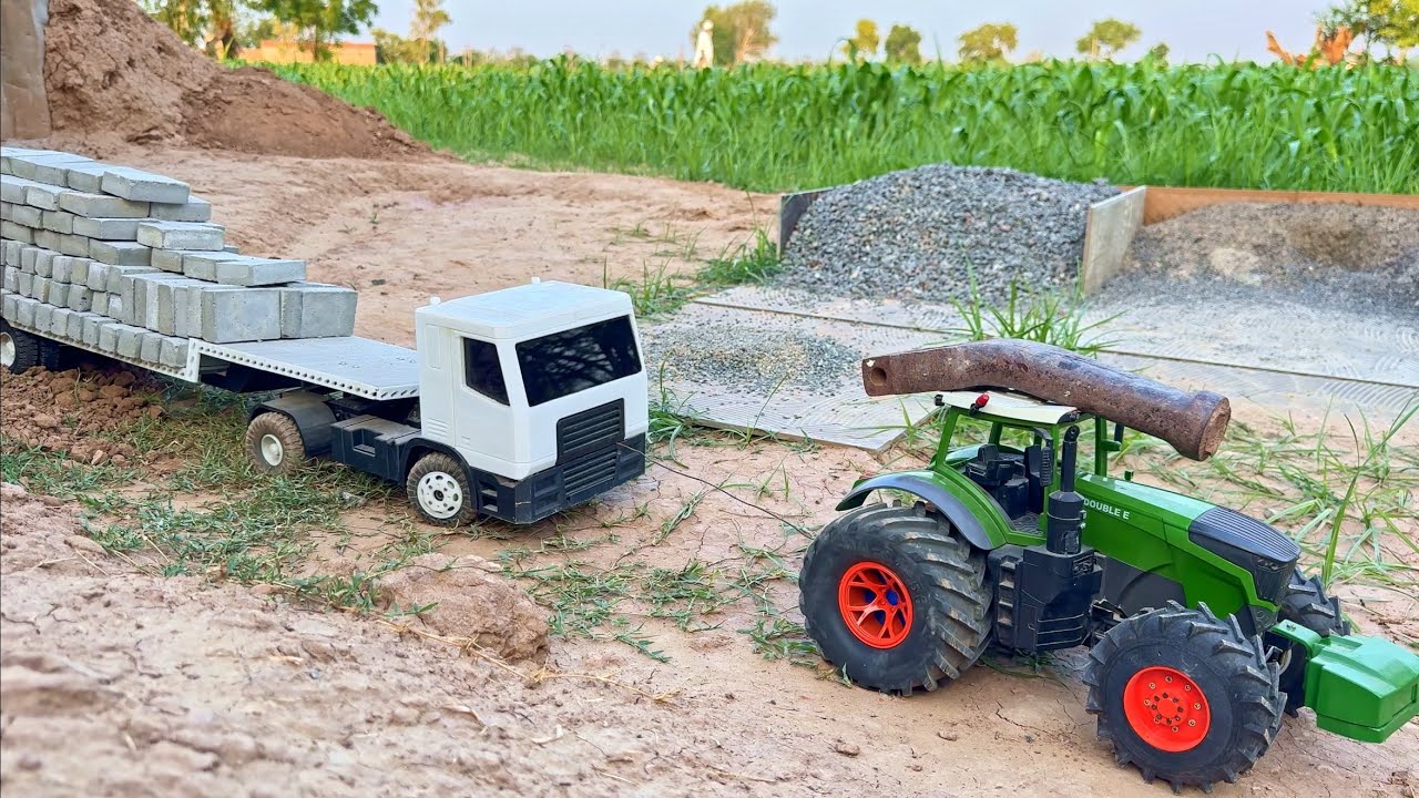 Very big remote control truck with big tractor video