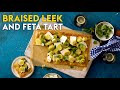 Braised leek and feta tart  delicious australia