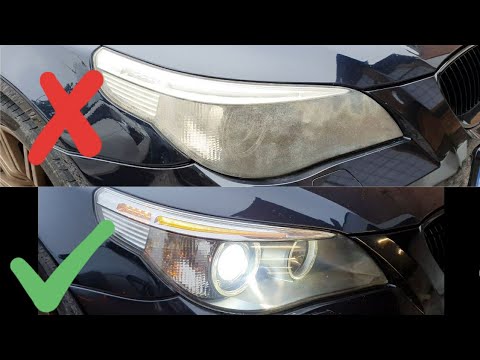 amazing-headlight-restoration-|-bmw-5-series-e60-|-autoglym-kit