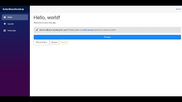Blazor Button with Bootstrap 4