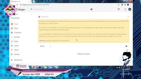 Pembelajaran informatika kls 9 Cara Membuat Blog