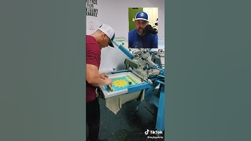 Screen Print Reactions @myloprints #screenprinting #customtshirts #screenprintlife