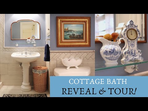 Small Cottage Bath DIY Projects & FULL TOUR ~ Decorate & Thrift with Me! Pt 3