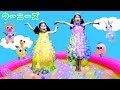 タカラトミー☆ふしぎなふうせん「ウーニーズ」でドレスを作ったよ♪himawari-CH