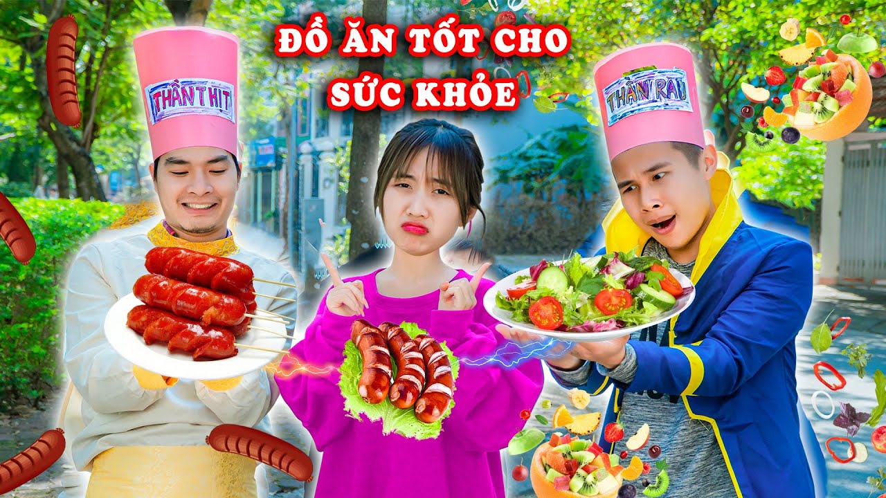 Thần Thịt Và Thần Rau - Giúp Hạt Tiêu Ăn Những Đồ Ăn Có Lợi Cho Sức Khoẻ - Phim Hài Học Đường Táo TV
