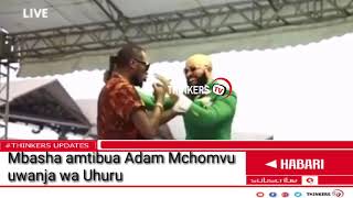 ADAM MCHOMVU AKINUKISHA UWANJA WA UHURU/ MBASHA USINIITE 'ADAM MABANGI'.