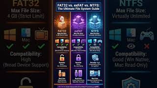Comparing FAT vs. exFAT vs. NTFS