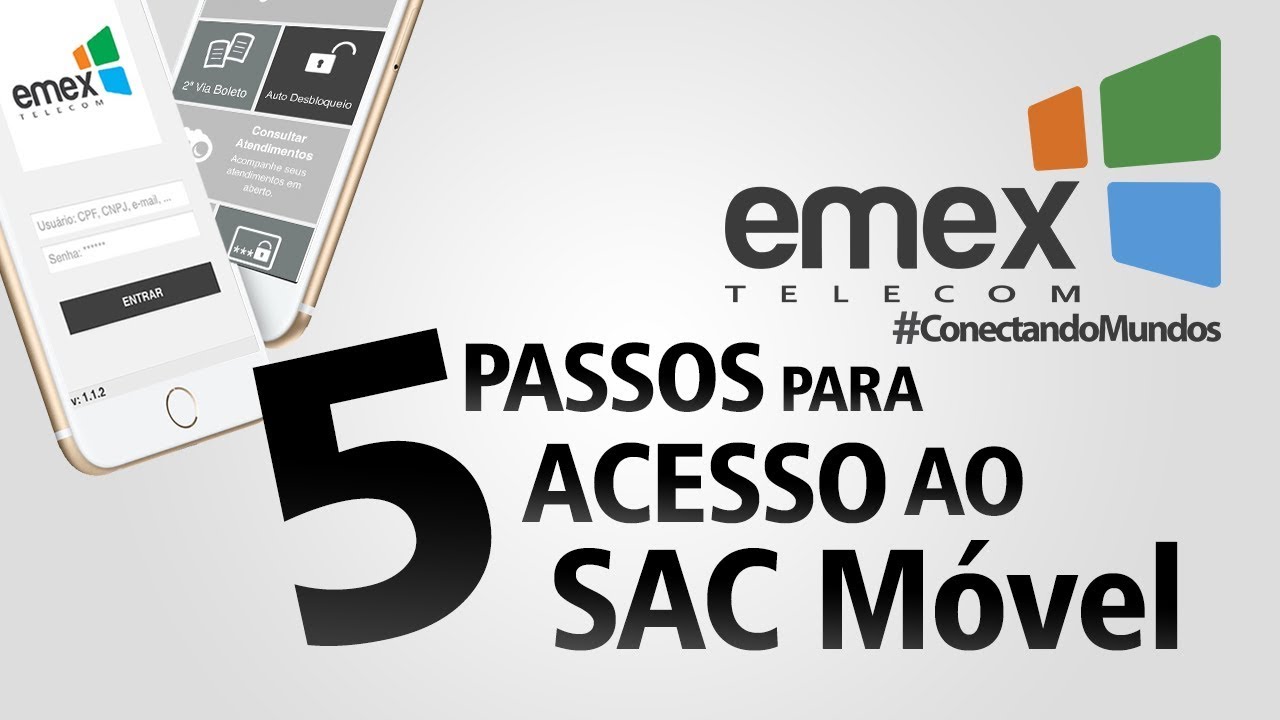 5 Passos para acesso ao SAC Móvel Emex Telecom - YouTube