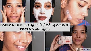 Facial Kit വെച്ച് വീട്ടിൽ എങ്ങനെ Facial  ചെയ്യാം I Biotique Pearl White Facial I Malayalam