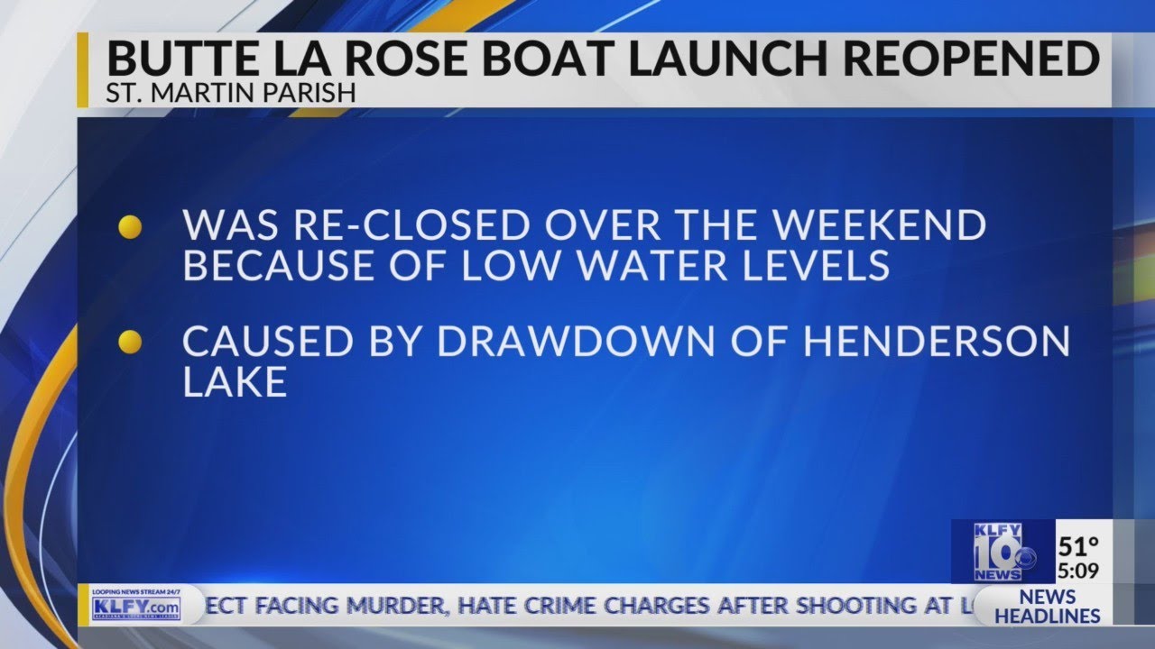 Butte La Rose boat landing reopened YouTube