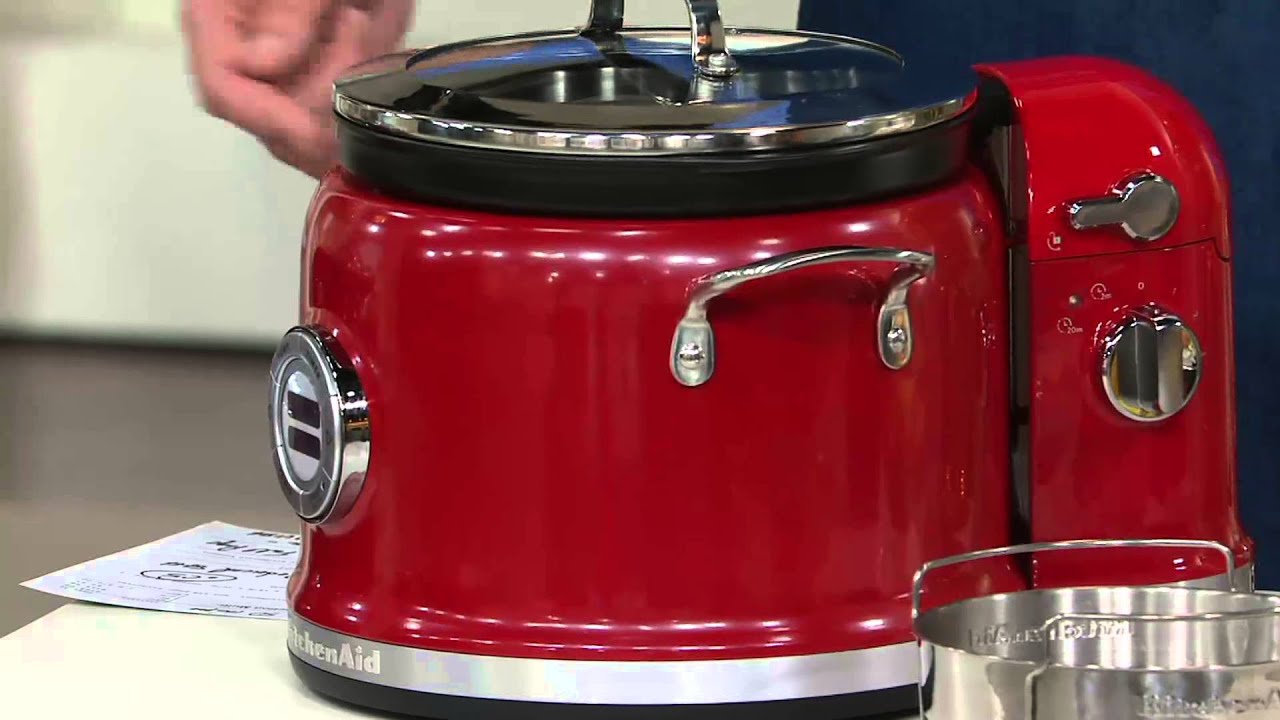 Kitchen Aid KMC4241 Multi-Cooker Lid Steam Basket Candy Apple Red