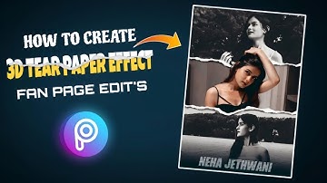 3D TEAR PAPER EFFECT IN PICSART | TORN PAPER EFFECT | RIPPED PAPER EFFECT