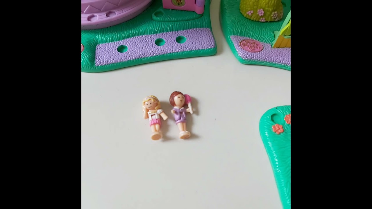 Polly Pocket Vintage 1996 Fun Fair Set: Carousel🎠 Rides and Surprises 🎡 Rocket Ride 🚀
