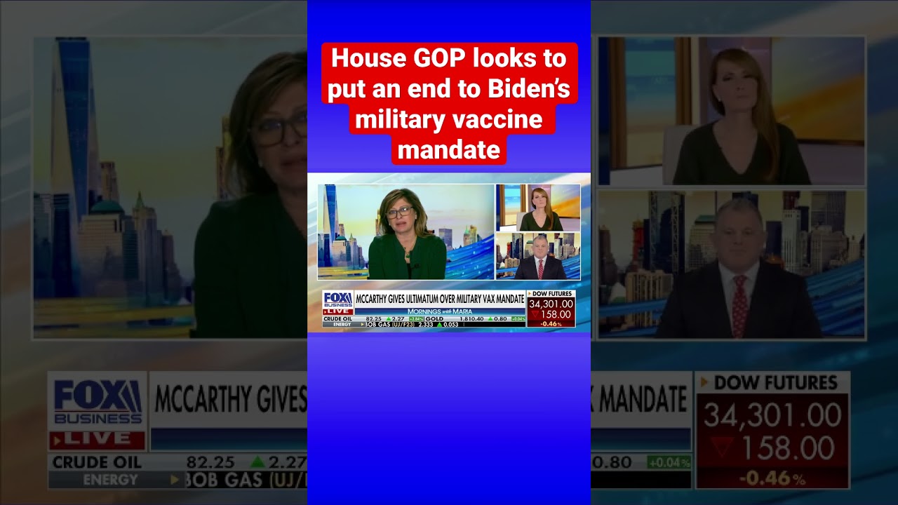 Rep. Kevin McCarthy gives ultimatum over military vaccine mandate #shorts