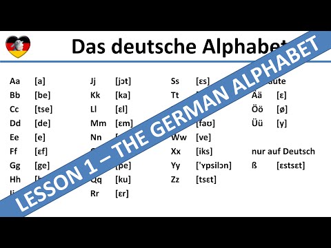 The German Alphabet - Learn German - Complete A1-B1 Course - Deutsches Alphabet