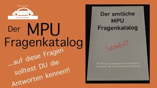 Der MPU Fragen Katalog, diese Antworten solltest Du kennen!