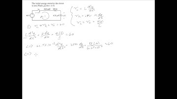 Solving Electrical Circuits with Differential Equations - RLC Series with switch: Part 1
