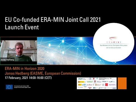 Jonas Hedberg (EASME, European Commission) - ERA-MIN in Horizon 2020