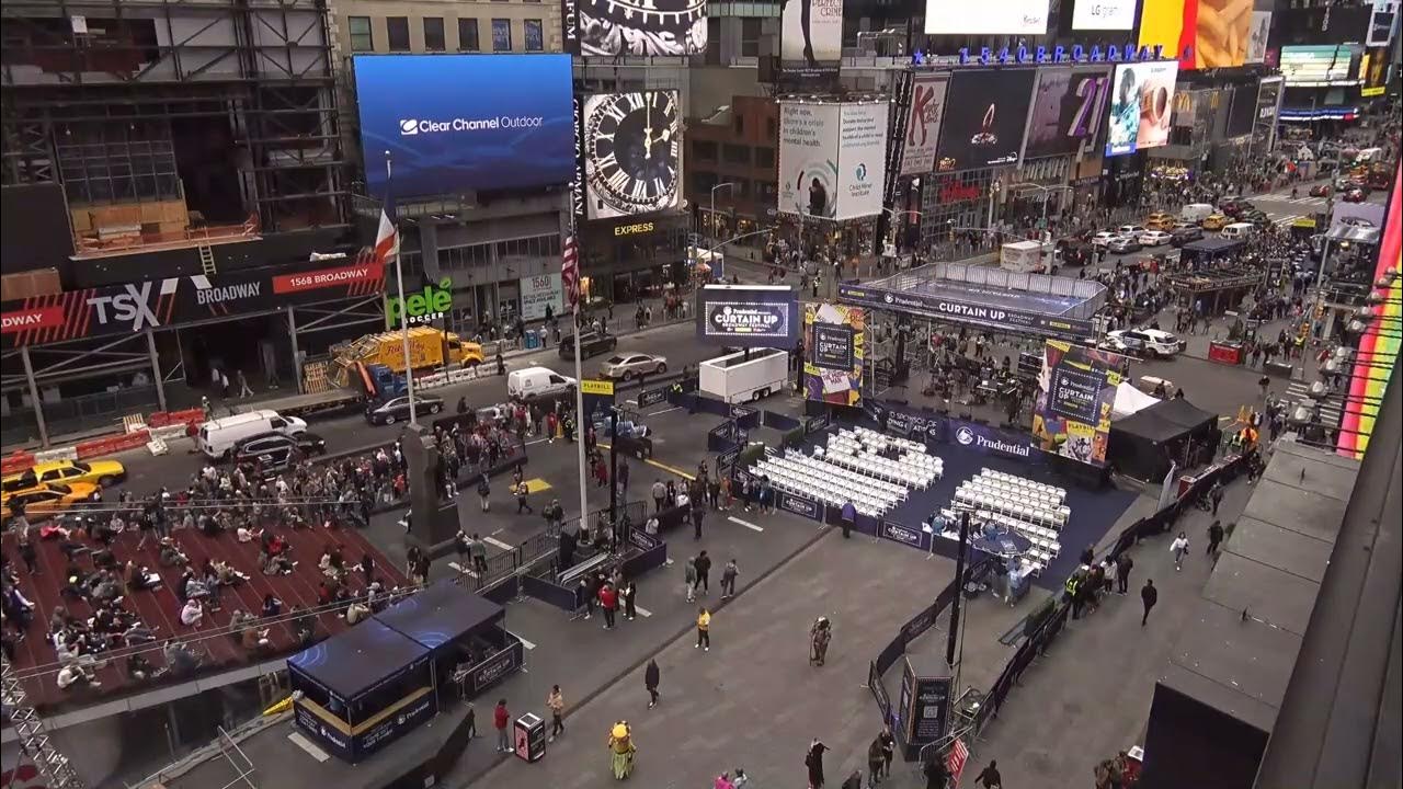 Times Square Curtain Up Broadway Festival YouTube