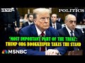 ‘Most important part of the trial’: Trump Org bookkeeper takes the stand | MSNBC