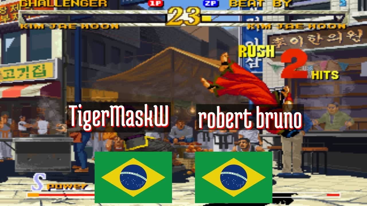 FT5 @garou: TigerMaskW (BR) vs robert bruno (BR) [Garou Mark of the Wolves Fightcade] May 1