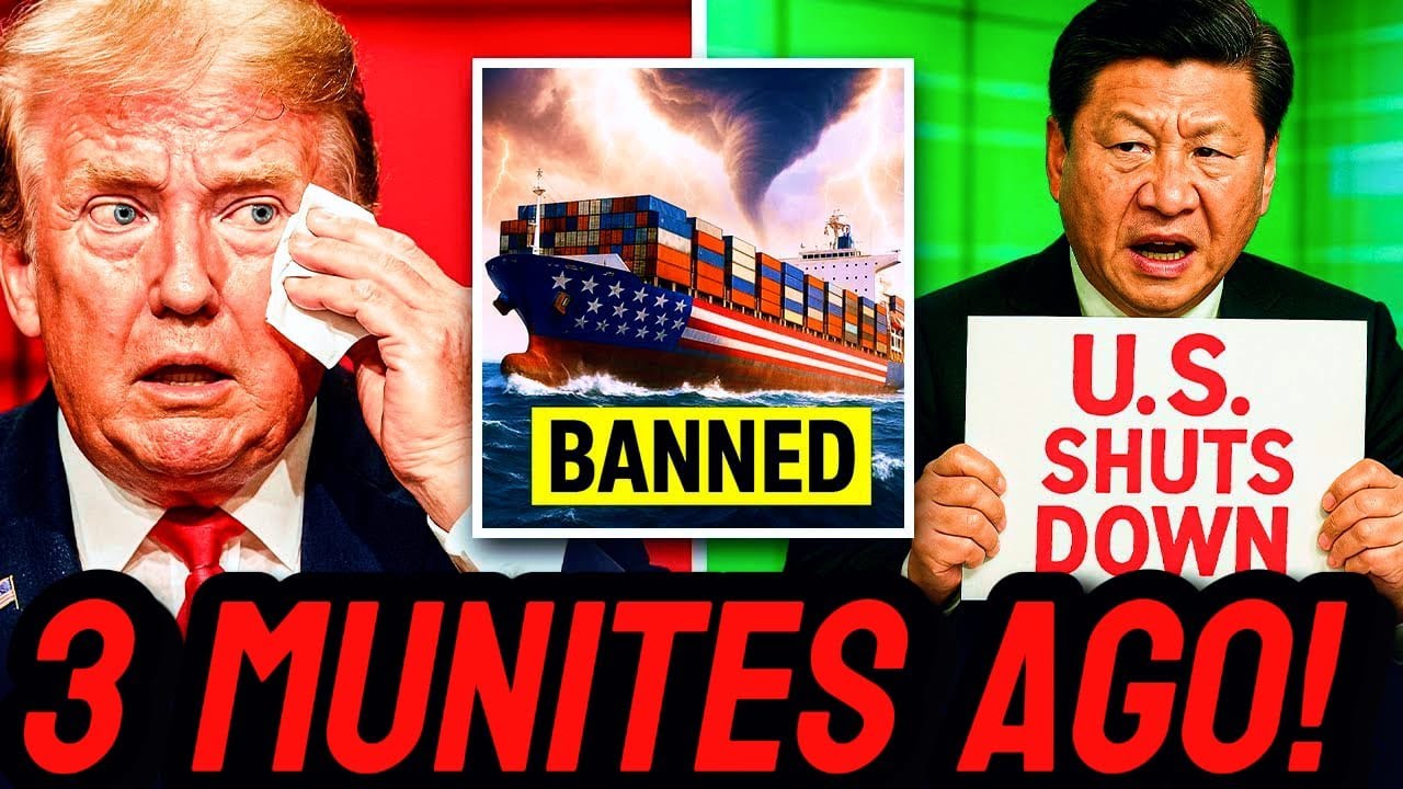 China Blocks $10B in U.S. Cargo — Ports Frozen, Trump Shocked as Trade War Escalates!