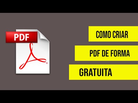 Vídeo: 4 maneiras de criar arquivos PDF