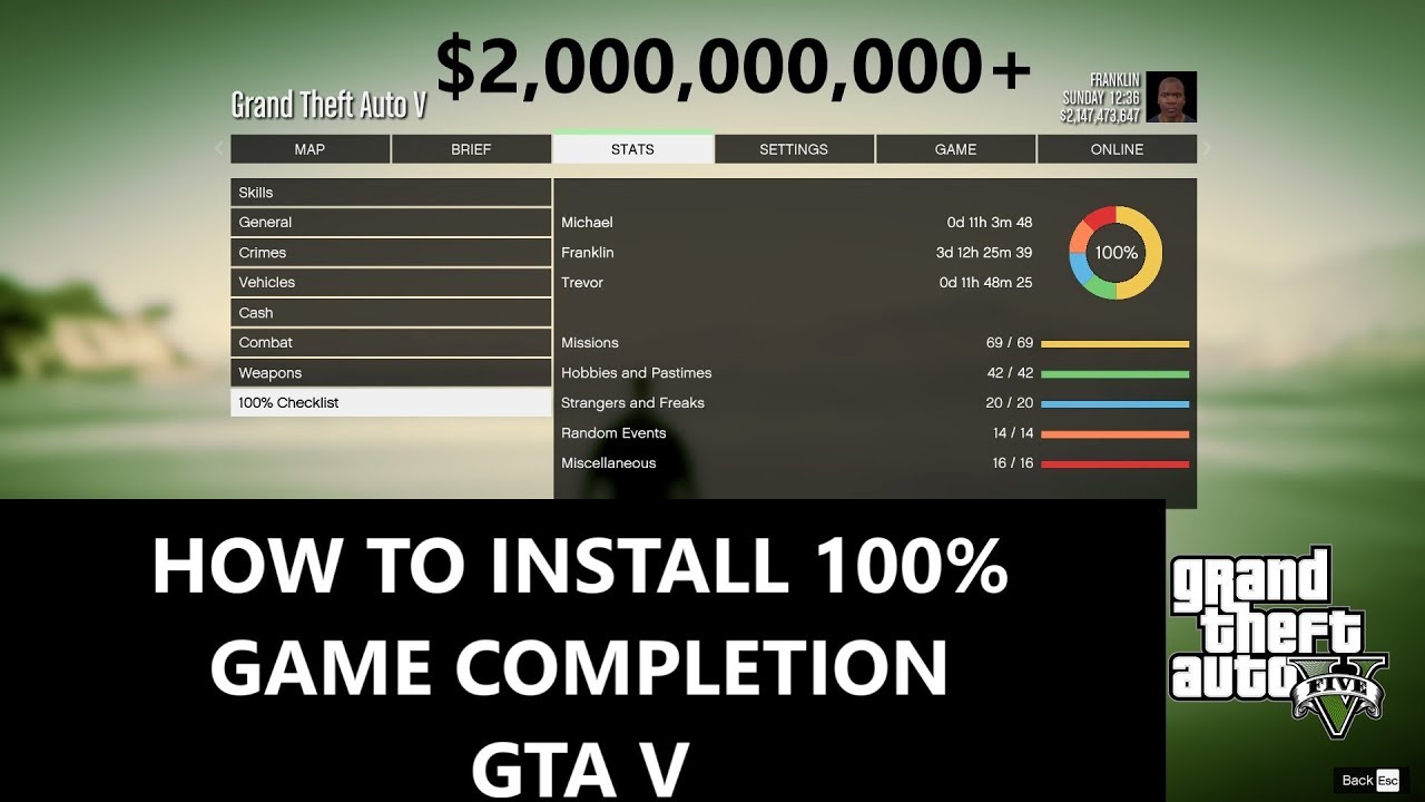 gta v เซฟหาย New GTA V 100% Completion Mod \u0026 How To Install