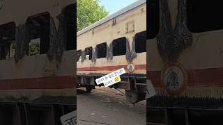 जलने के बाद ट्रैन की हालत,, 😥#train #indianbullettrain #railway #indian #railroad #rail #fire