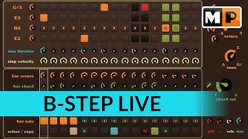 B-Step Sequencer - In a live performance.