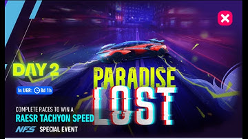 NFS No Limits | RAESR Tachyon Speed Paradise Lost | 0 Gold Spent | Day 2 Blacklisted | NFSNL