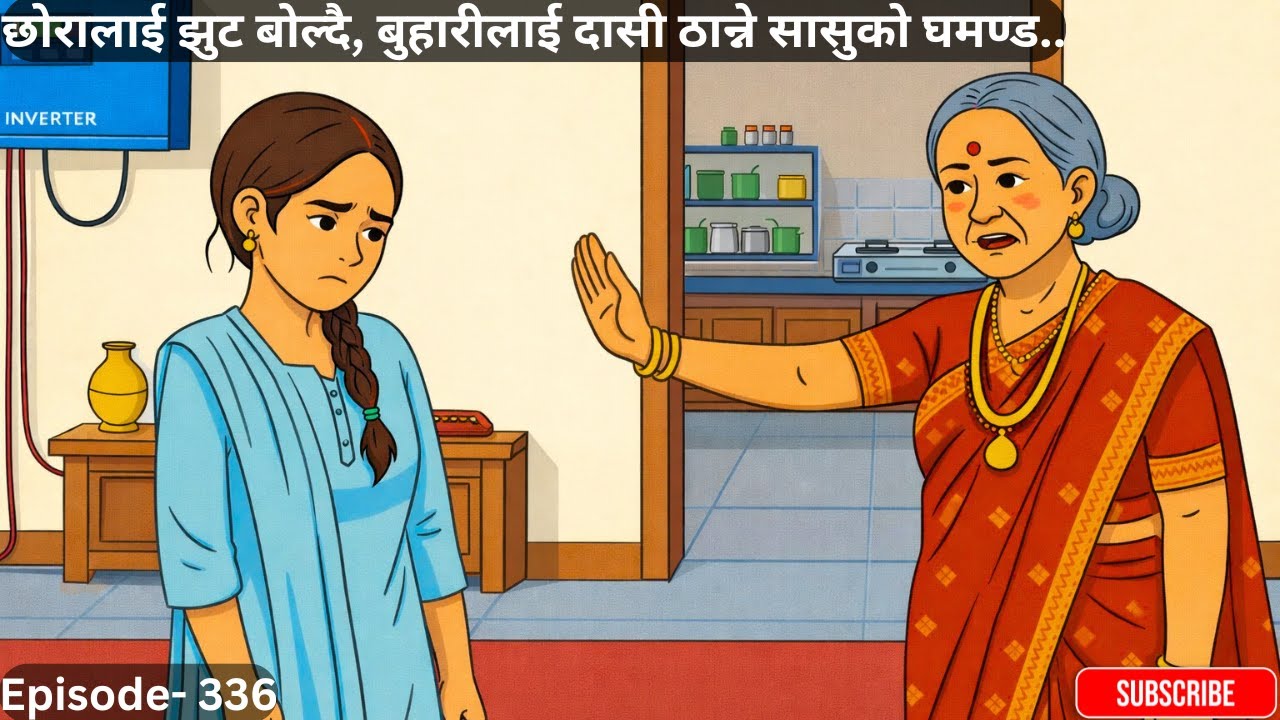 छोरालाई झुट बोल्दै, बुहारीलाई दासी ठान्ने सासुको घमण्ड..Episode- 336 #kathamandap #folkstories