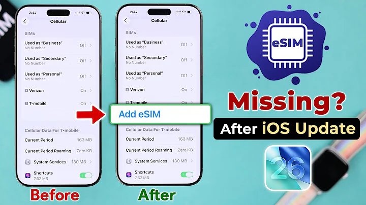 Fix - eSIM Option Missing on iPhone After iOS 26 Update! [Add eSim]
