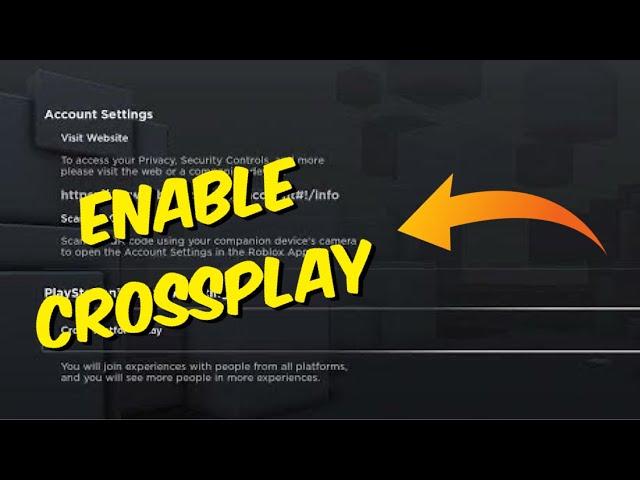 how to enable crossplay on ps5 roblox｜TikTok Search