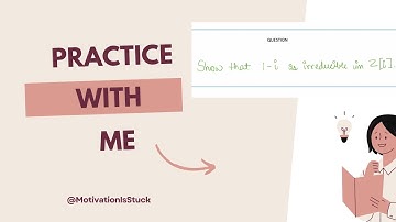 Prove that 1- i is irreducible in z[i]. Ring theory #du #sem6