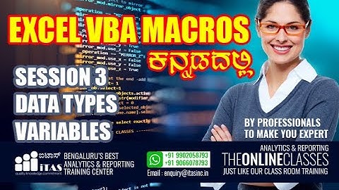 Session 3 - Data Types and Variables in Kannada