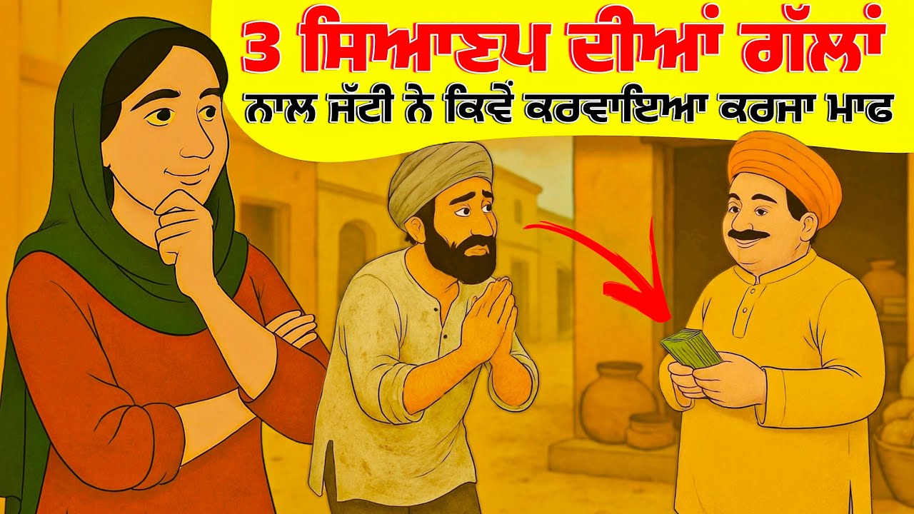 3 ਸਿਆਣਪ ਦੀਆਂ ਗੱਲਾਂ ਨਾਲ ਜੱਟੀ ਨੇ ਕਿਵੇਂ ਕਰਵਾਇਆ ਕਰਜਾ ਮਾਫ।Punjabi story । Desi Story #motivation #punjabi