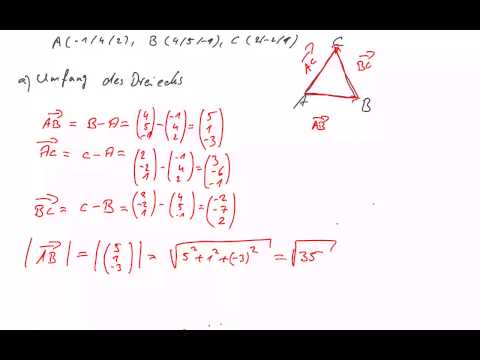 Video: So Finden Sie Den Umfang Eines Dreiecks Mit Den Koordinaten Seiner Eckpunkte