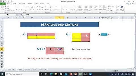 MATRIKS PADA EXCEL
