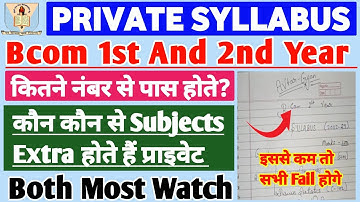 B.com Syllabus 2025-26 | B.com 1st & 2nd Year all subjects | Ccs University |‎ @Avtar Gyan 