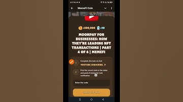 MoonPay for Businesses: How They’re Leading NFT Transactions | Part 4 | Memefi Youtube Video Code
