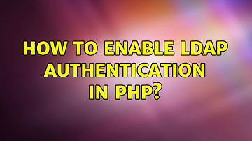 How to enable ldap authentication in php?