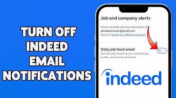 How To Stop Email Notifications From Indeed Job Search Account | Turn Off Indeed Email Notifications