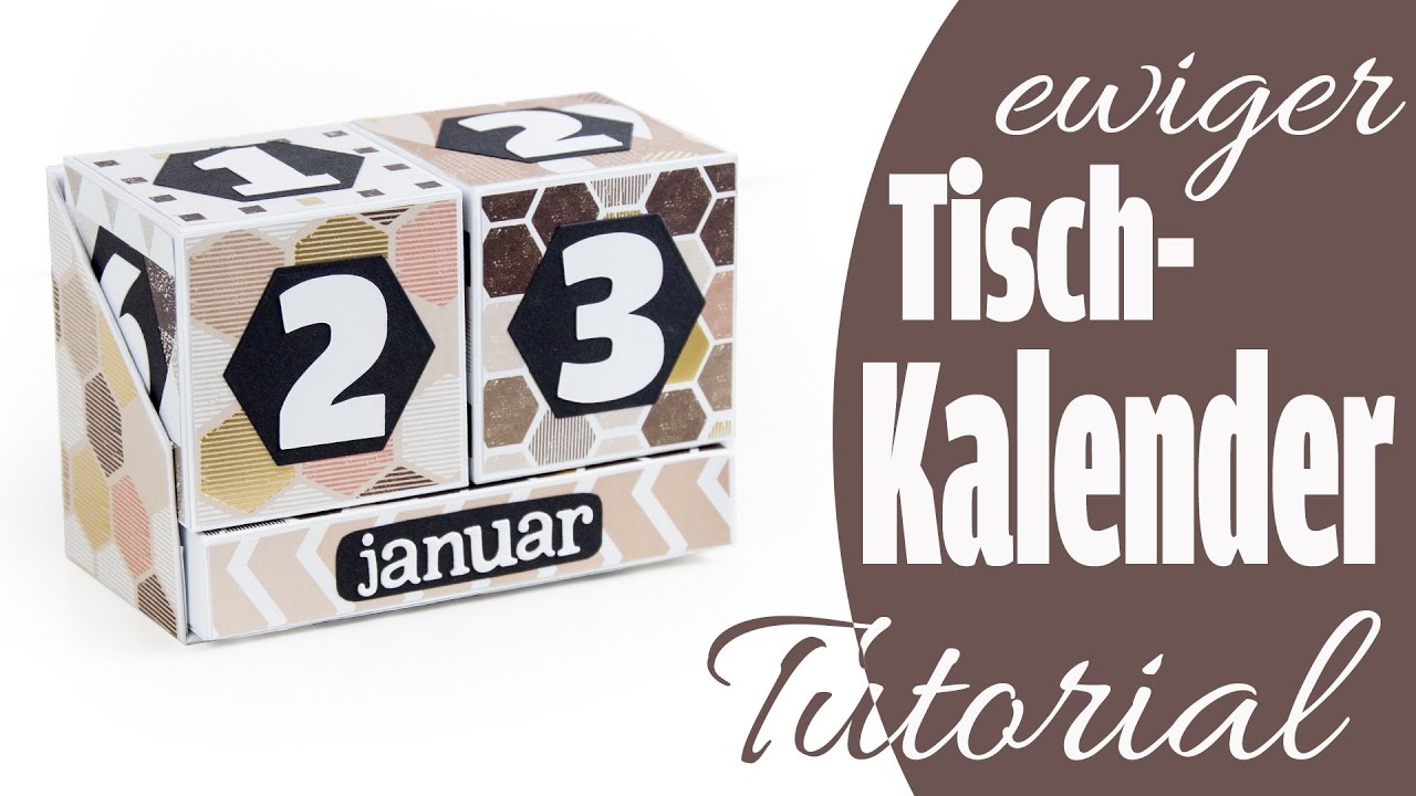 Tutorial Ewiger Tischkalender Perpetual Calendar Aus Papier Deutsch Youtube