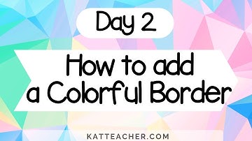 Manycam Beginner Tutorials for Teachers: Day 2 Add a Border