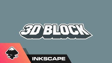 Inkscape Tutorial: 3D Block Text
