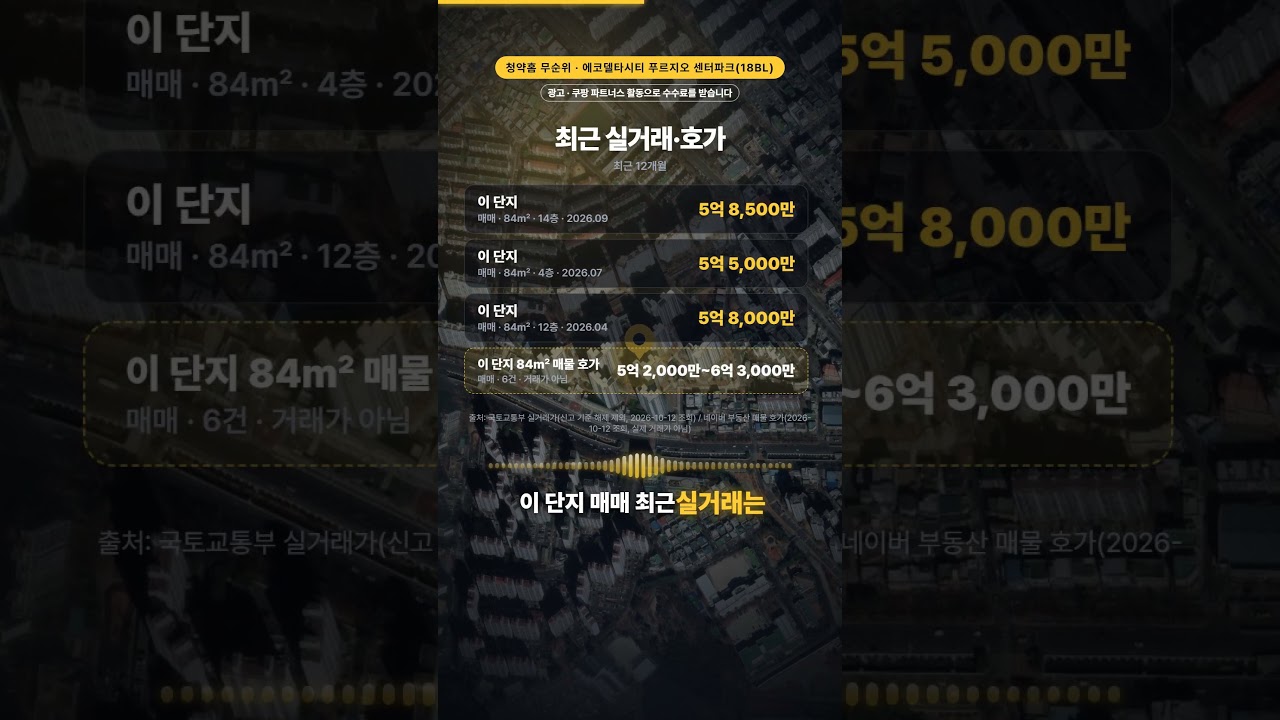 부산 에코델타시티 푸르지오 센터파크 1세대 무순위